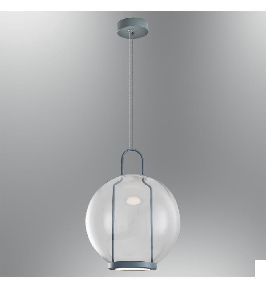 Lustre, Gris, Corps en métal