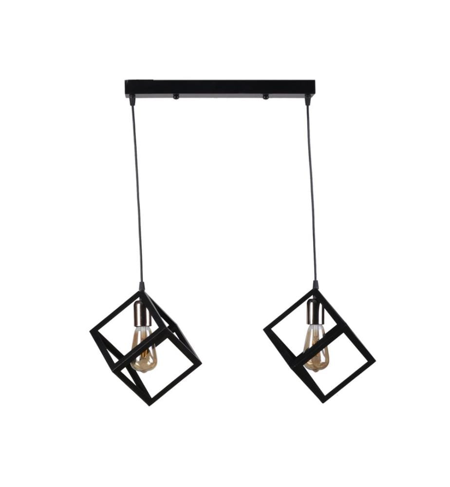 Lustre, Multicolore, Corps en Métal, Cuivré