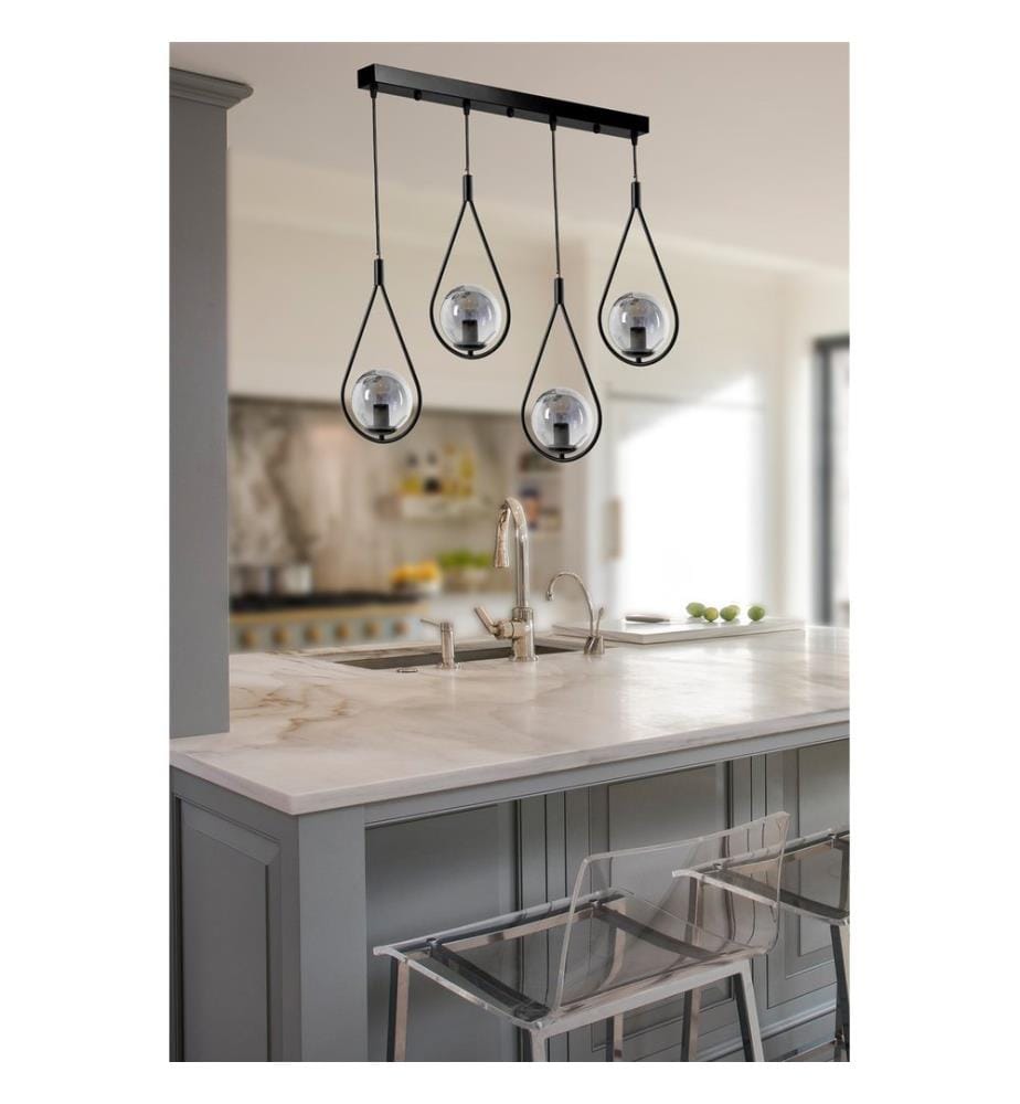 Lustre, noir, 100% métal