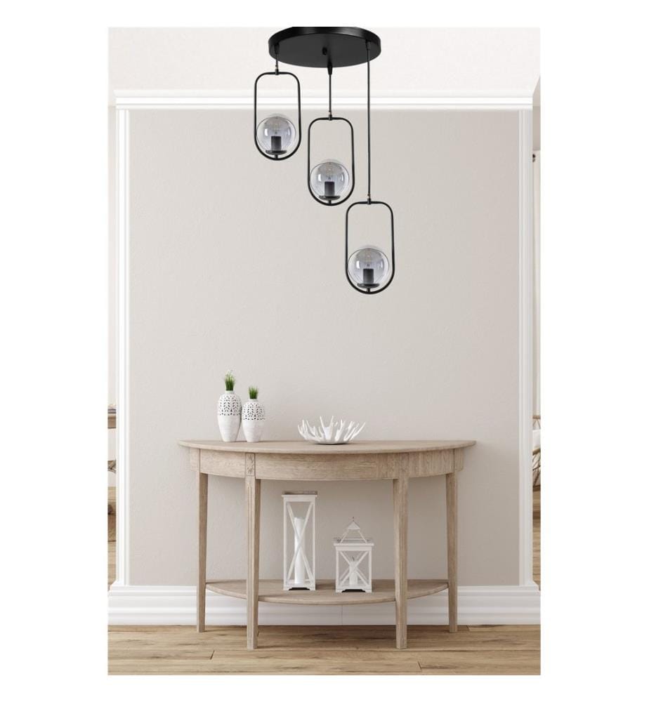 Lustre, noir, 100% métal