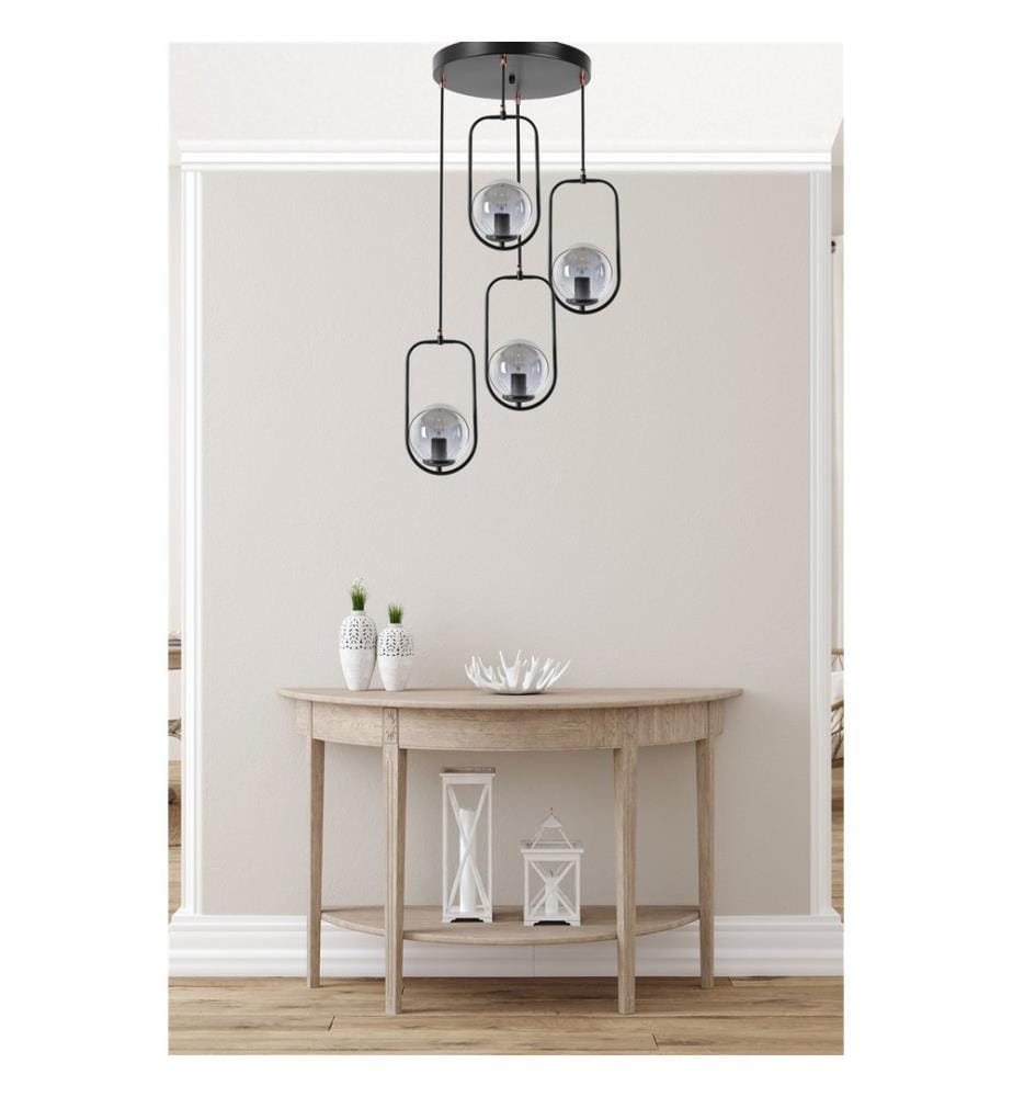 Lustre, noir, 100% métal