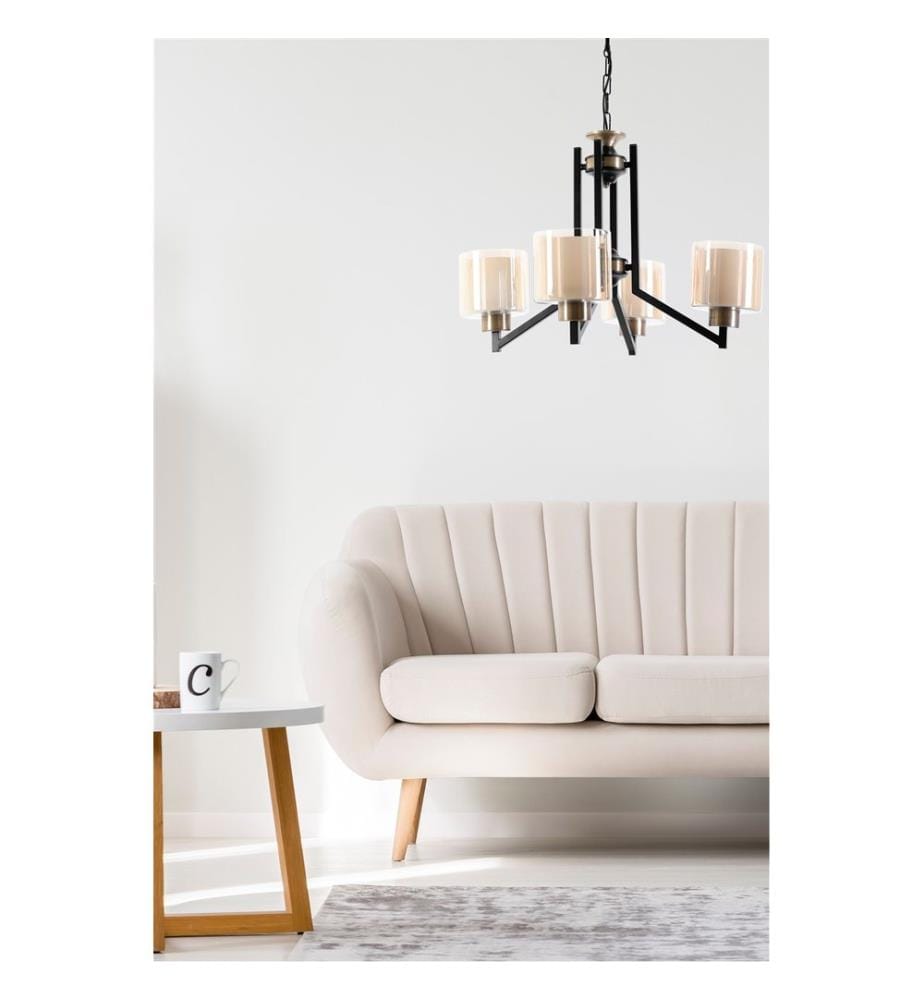 Lustre, noir, cuivre, 100% métal