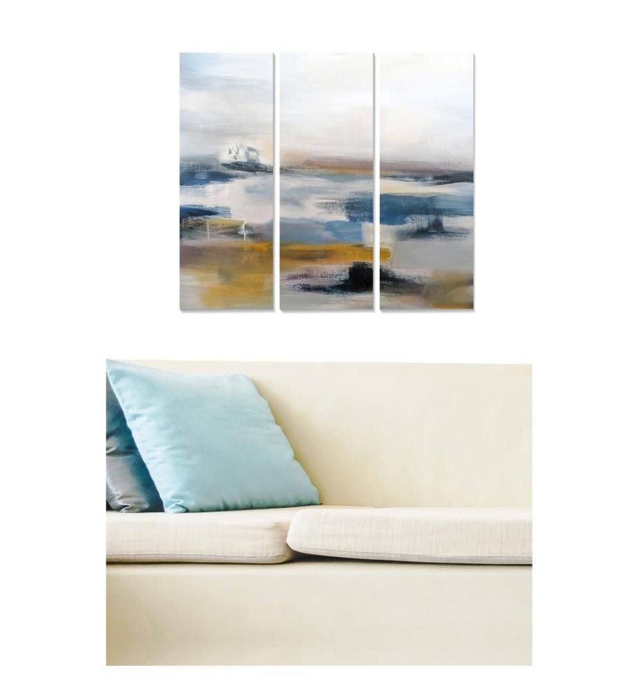 Peinture décorative en MDF, 3 pièces, multicolore, 100 % MDF