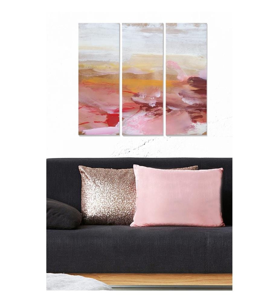 Peinture décorative en MDF, 3 pièces, multicolore, 100 % MDF