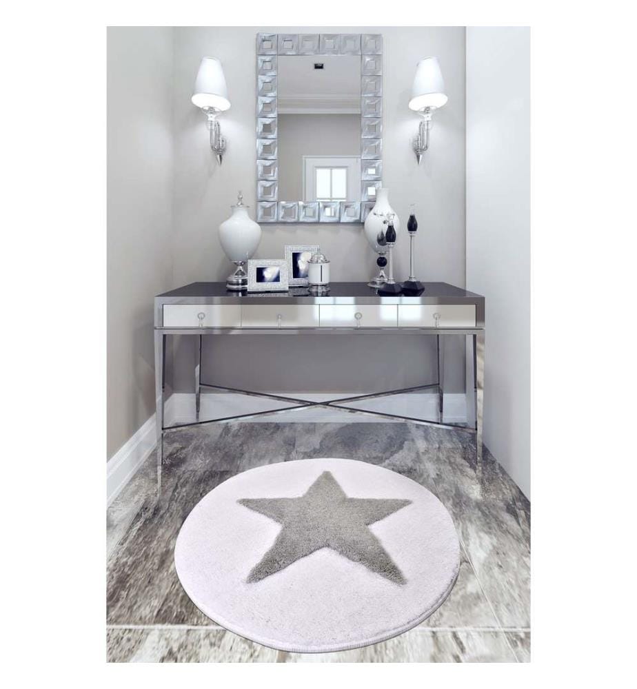 Tapis de bain en acrylique, multicolore, 100% acrylique
