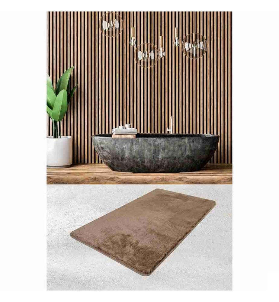 Tapis de bain en acrylique, vison, 100% acrylique