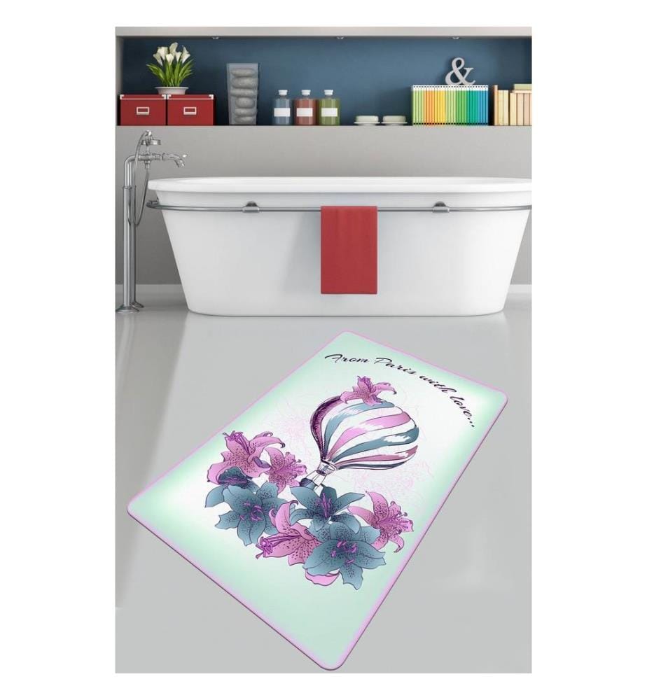 Tapis de bain, Multicolore, 100% Polyester
