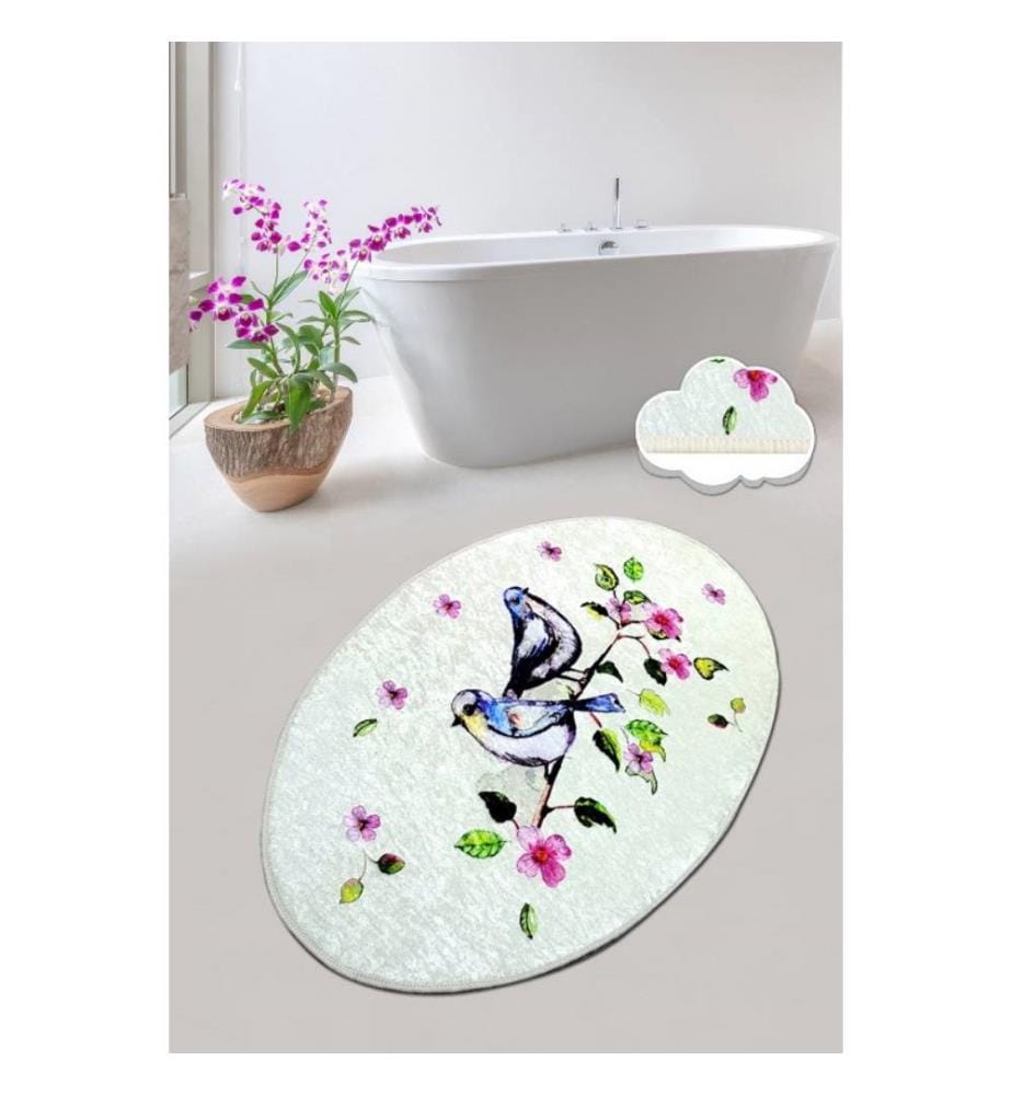 Tapis de bain, Multicolore, 100% Polyester
