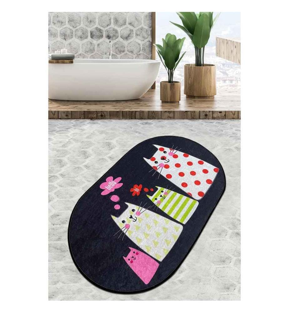 Tapis de bain, Multicolore, 100% Polyester