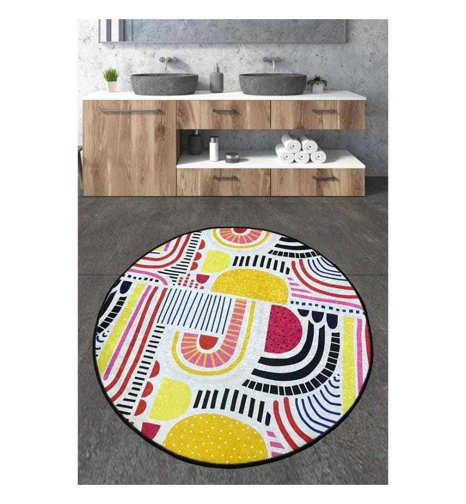 Tapis de bain, Multicolore, 100% Polyester