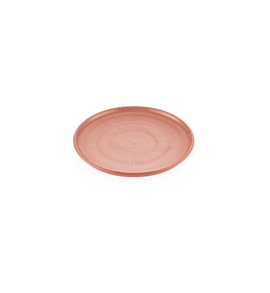 Service à gâteaux, 6 pièces, saumon, 100% Ceramic