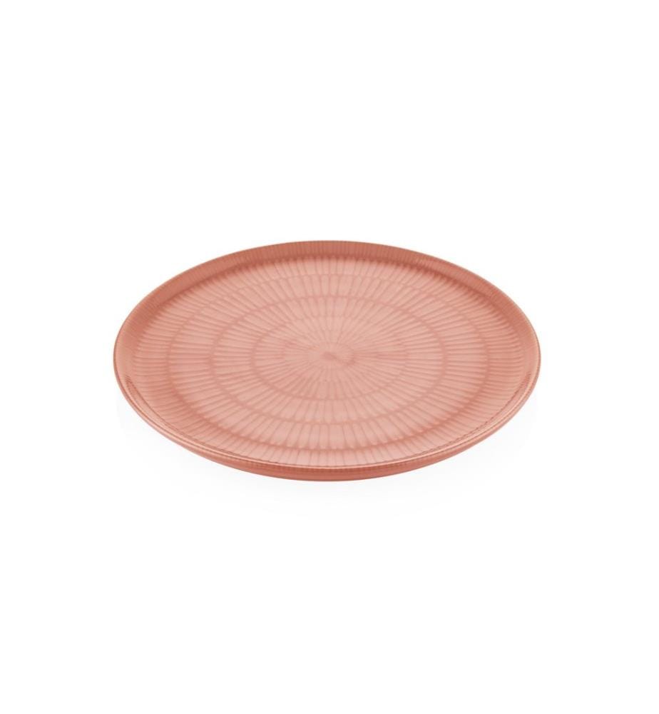Assiette de service, saumon, 100% Ceramic