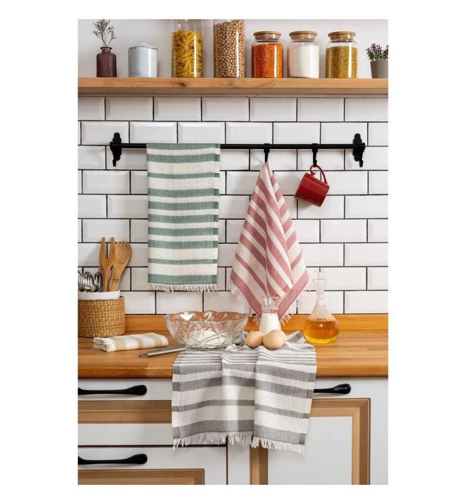 Ensemble de serviettes de toilette, 4 pièces, multicolore, 100 % COTON