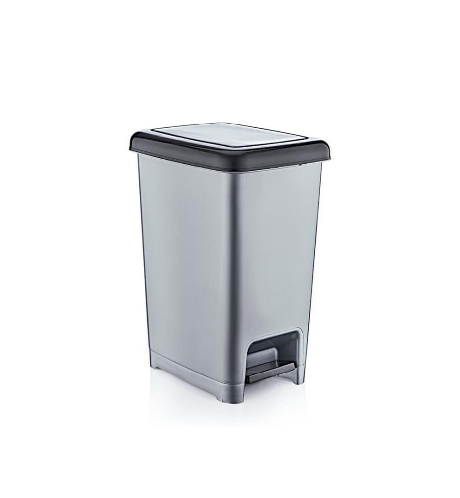 Gris, Poubelle, Pédale Métallique
