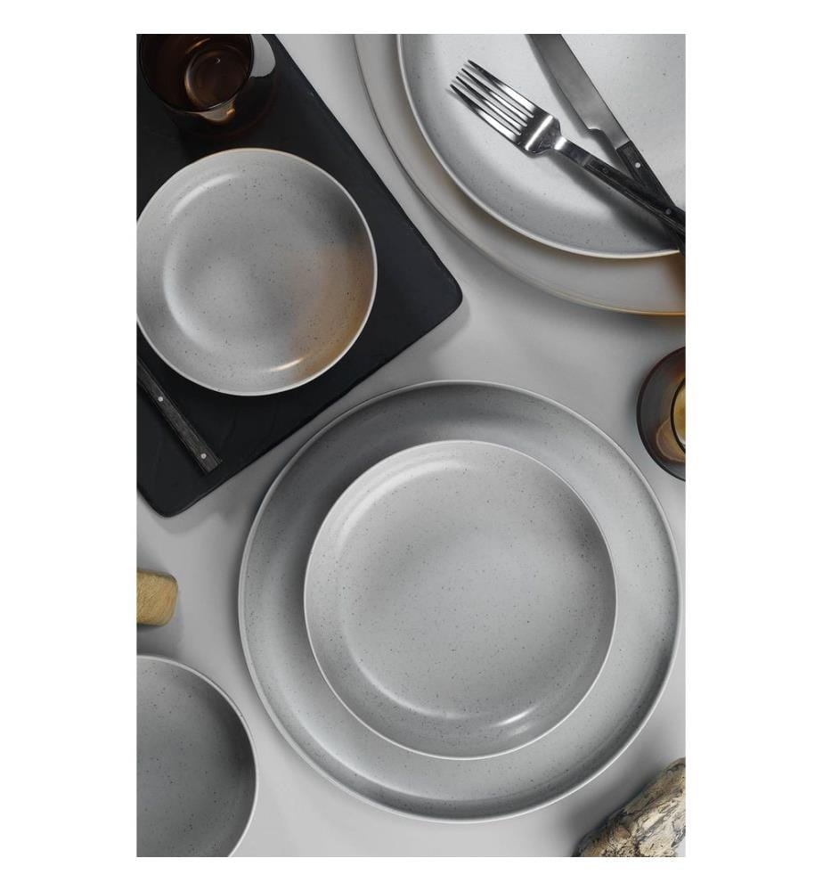 Service de table, 18 pièces, Multicolore, 100% Porcelain