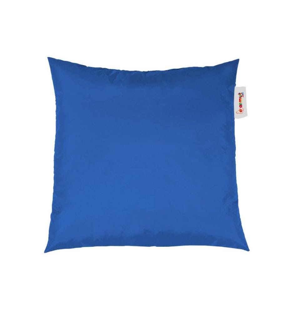 Coussin, bleu, 100% High Density Styrofoam recyclé, tissu : 100% polyester
