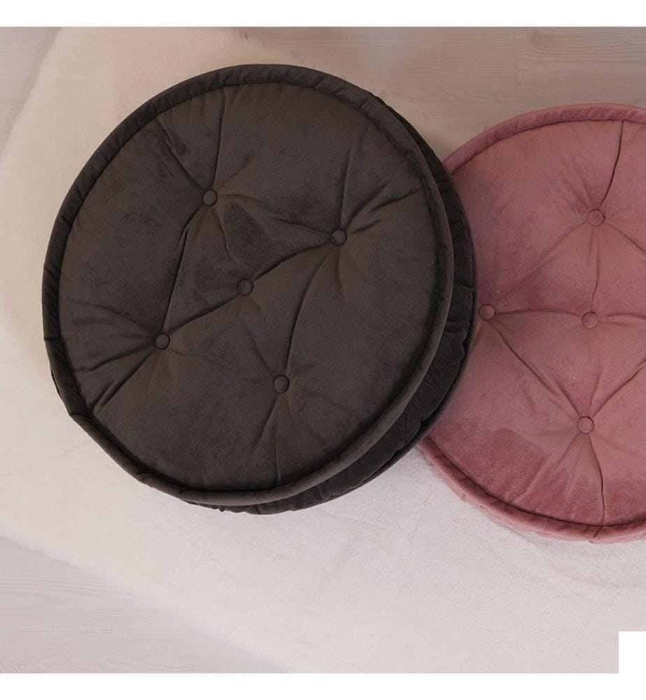 Coussin décoratif, anthracite, housse : 100% Velvet Fabric