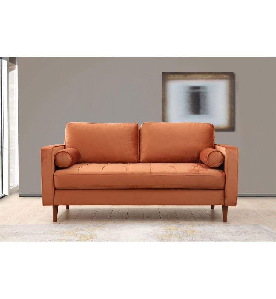 Orange, Canapé Lit, Bois Cadre De Hêtre , Panneau De Friperie