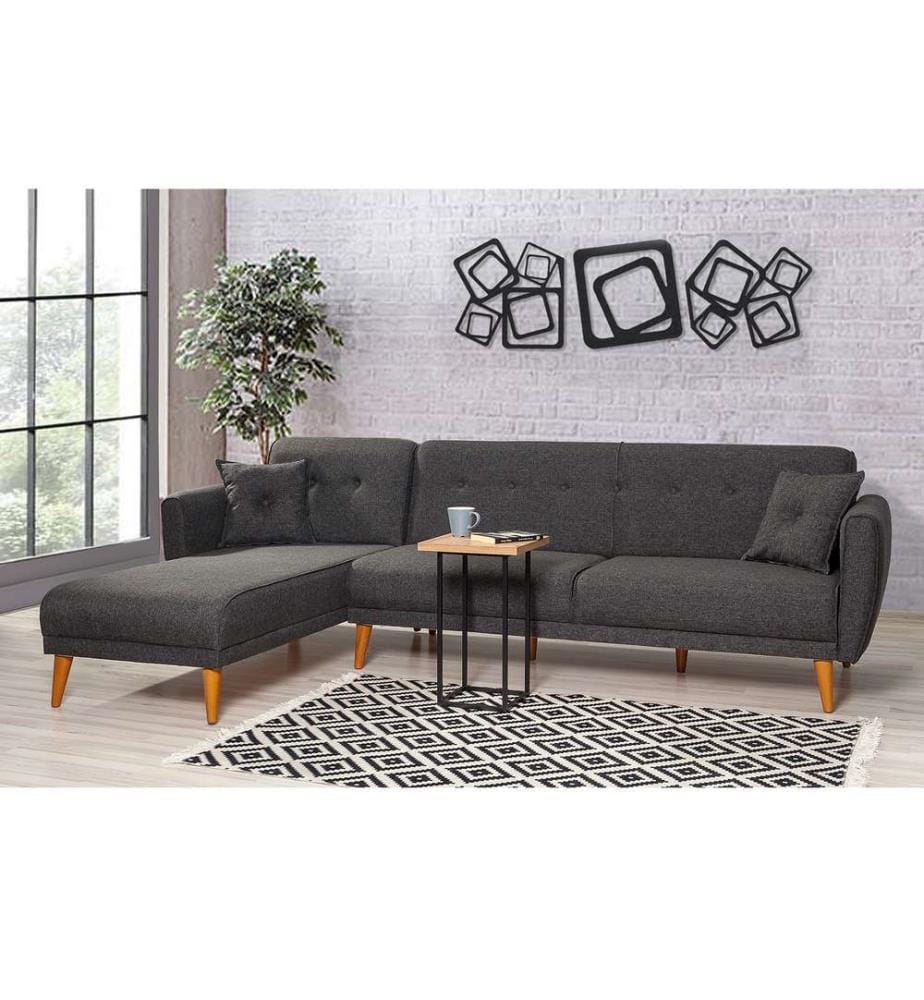 Anthracite, Canapé Lit, Bois Cadre De Calcul