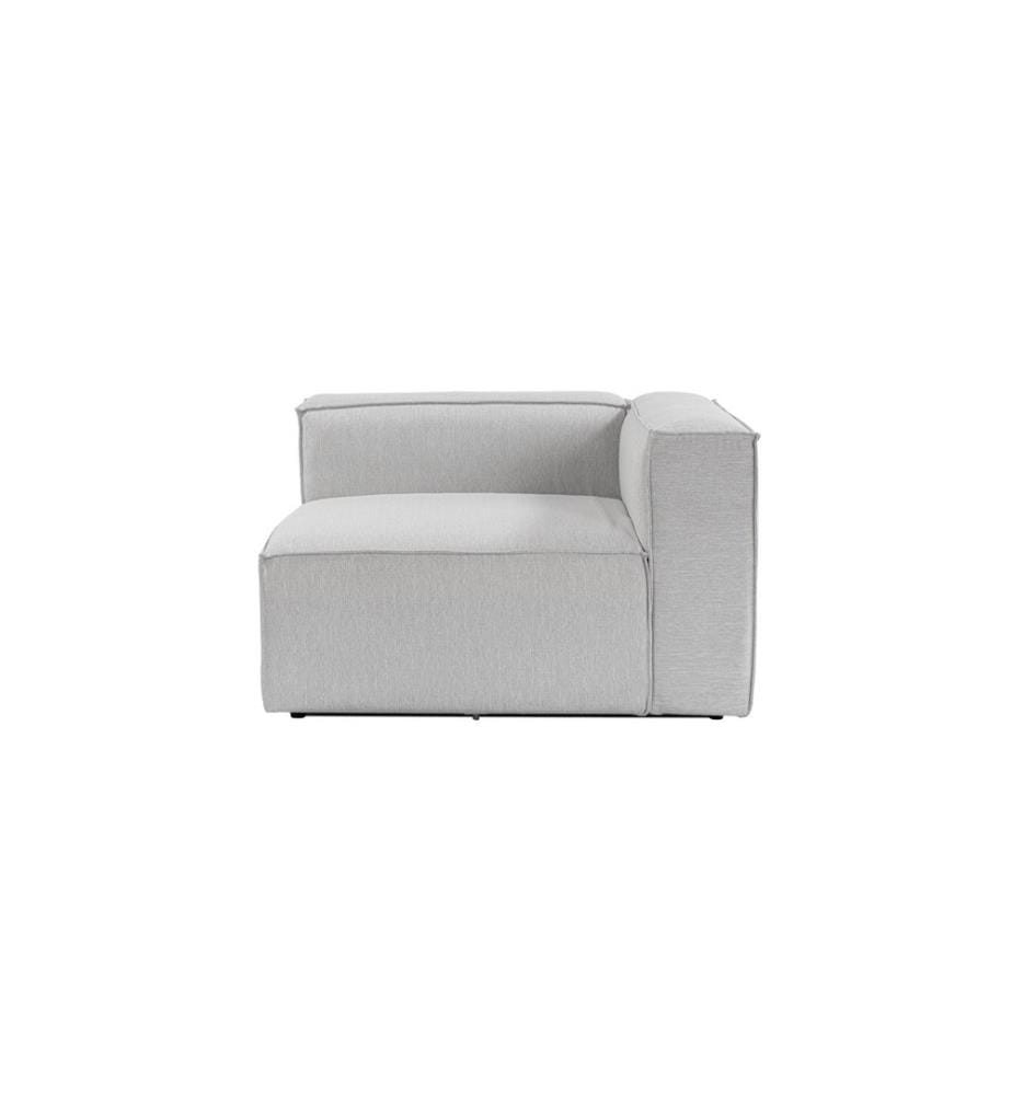 Canapé 1 place, Light Grey, Structure : 100% Hornbeam, Tissu : 100% lin