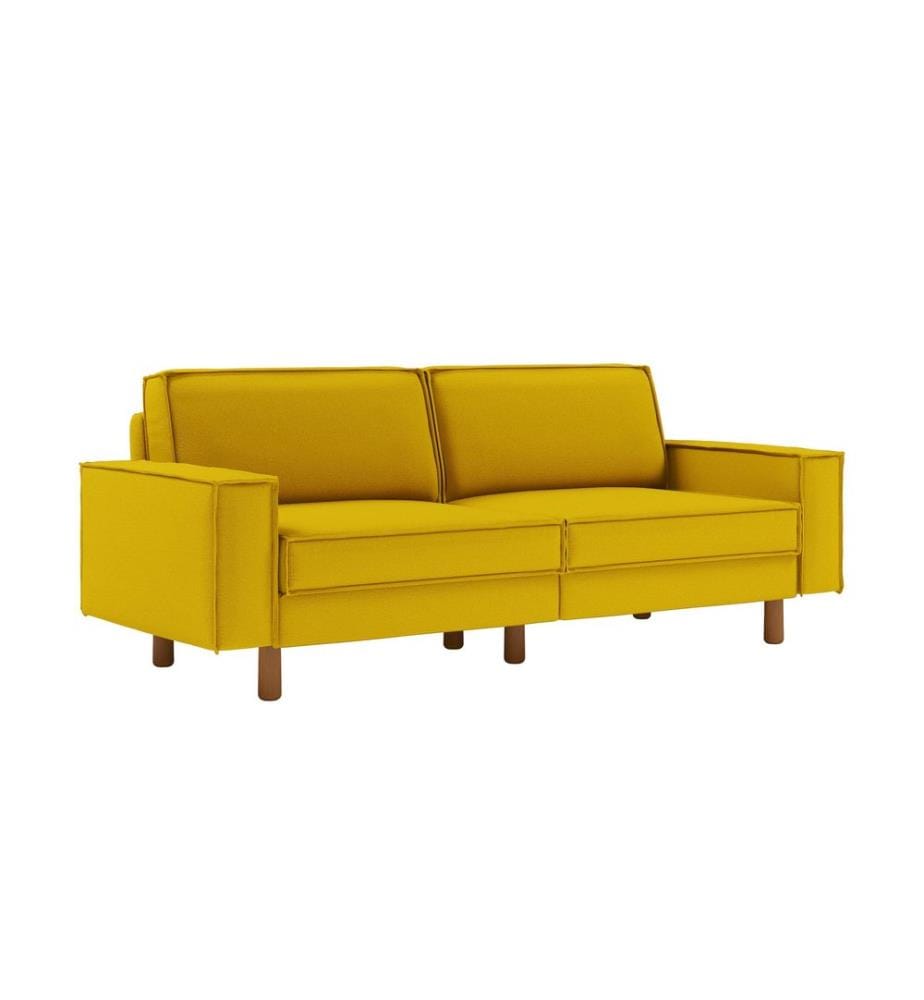 Canapé 3 places, Sunflower, noyer, structure : 100 % ACIER