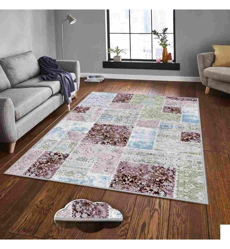Tapis, Multicolore, 100% Polyester, 120 x 180 cm