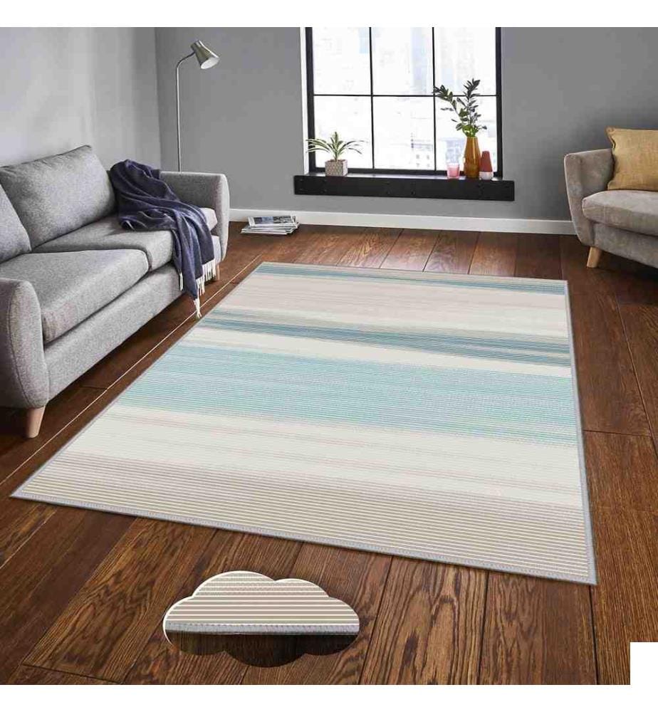 Tapis de salle, 80 x 200, , Multicolore, Polyester, hauteur des poils 8 mm