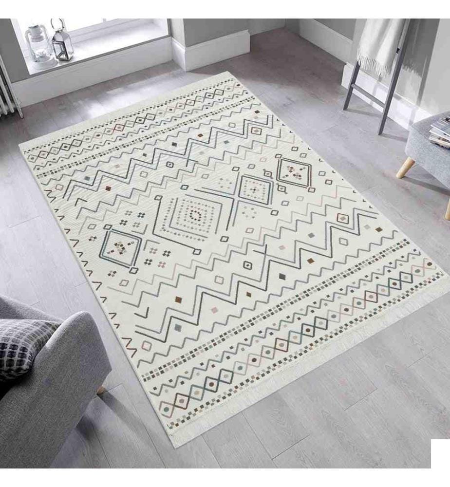Tapis, 160 x 230, , Beige Blue Mink, Cotton, No Pile