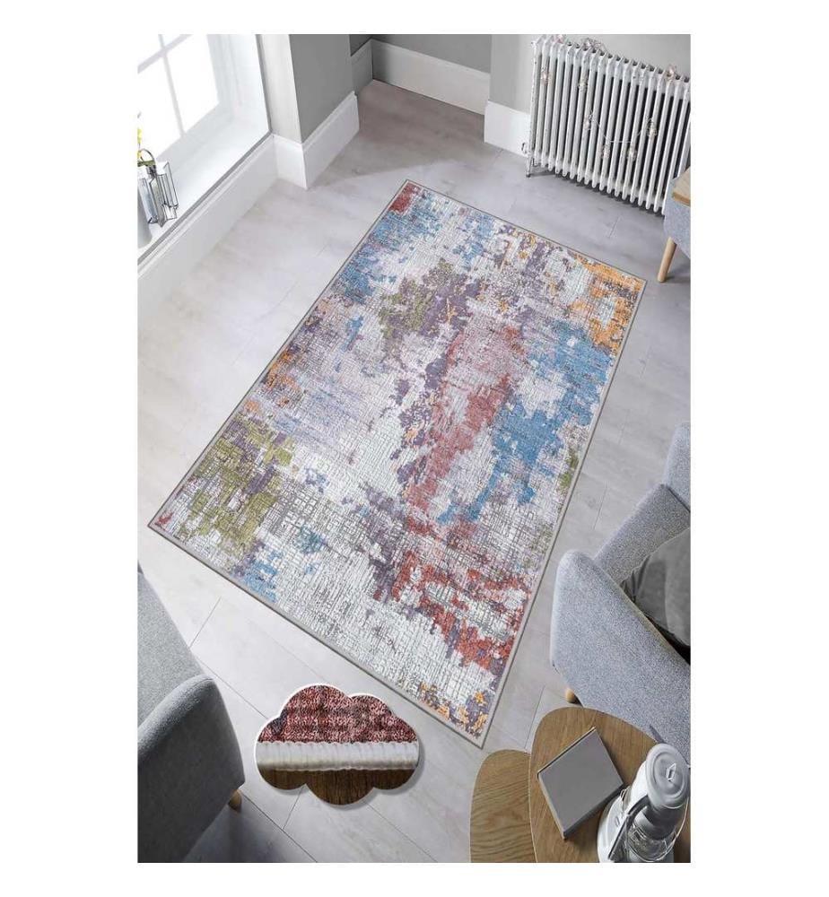 Tapis, multicolore, 100% polyester, 50 x 80 cm