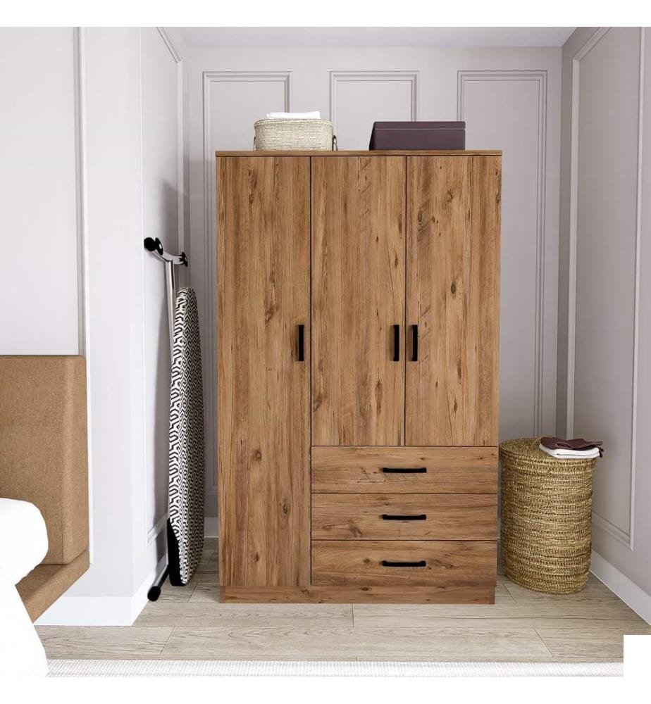 Armoire, pin Atlantique, panneau de particules 100 % mélaminé