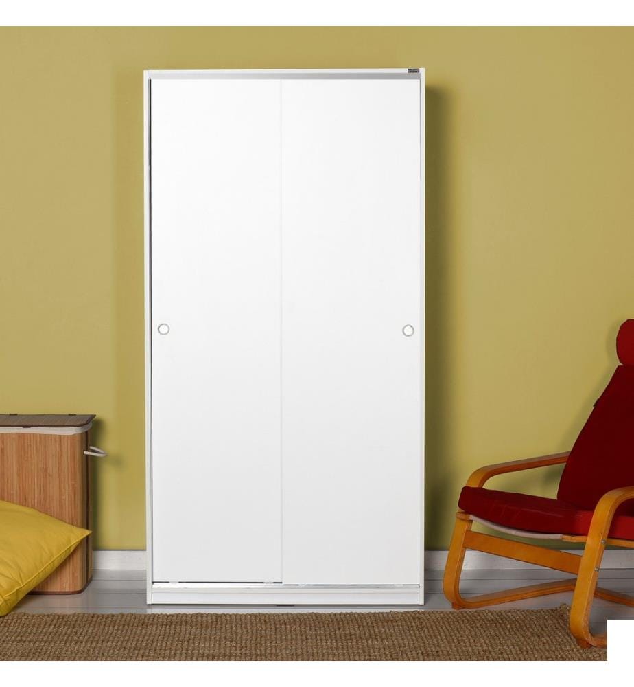 Blanc, Armoires, 182X94X52 cm, Plaque De Particules Enrobée De Mélamine