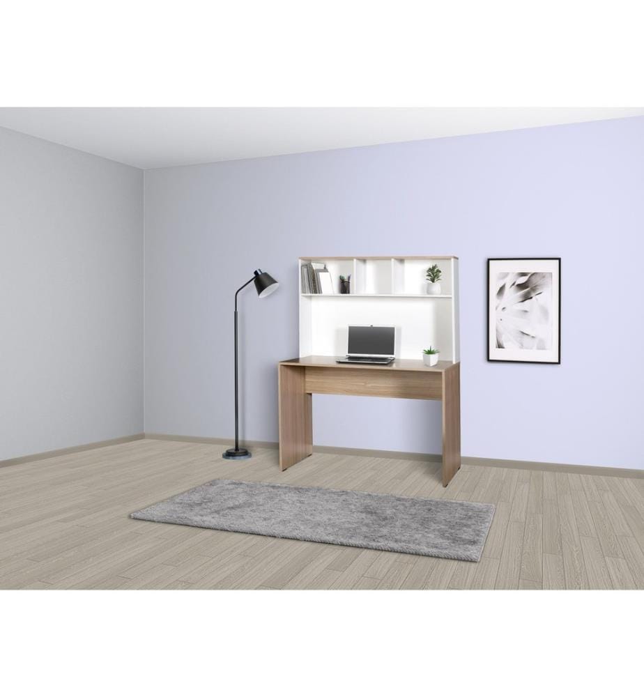 Bureau d'étude, chêne, blanc, panneau de particules mélaminé