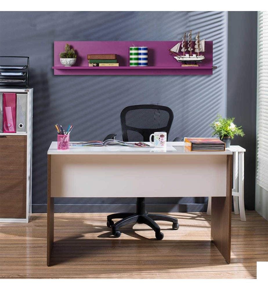 Etagère murale, violet, panneau de particules mélaminé
