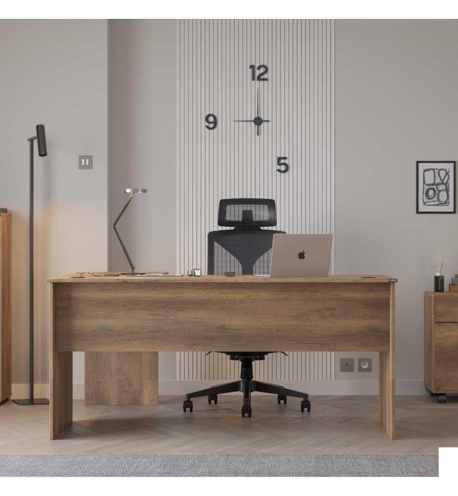 Bureau, noyer, 100 % PANNEAUX DE PARTICULES REVÊTUS DE MÉLAMINE