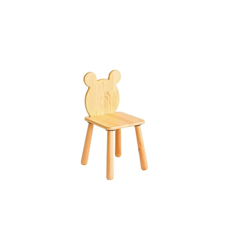 Chaise pour enfant, chêne, pin