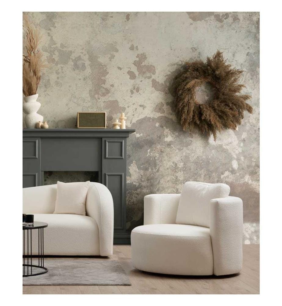 Chaise Wing, crème, châssis : Bois de hêtre - panneau d'aggloméré, Tissu : 100% polyester