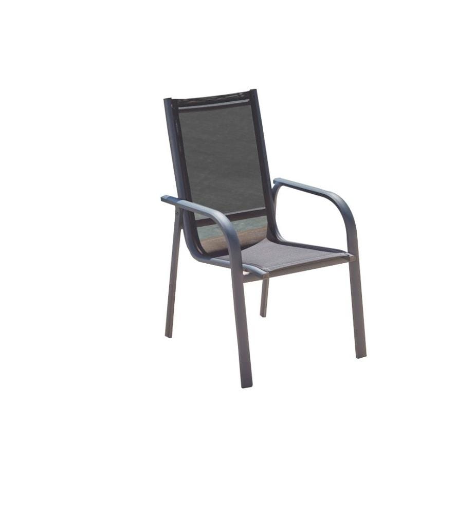 Chaise de jardin, Anthracite, Aliminium