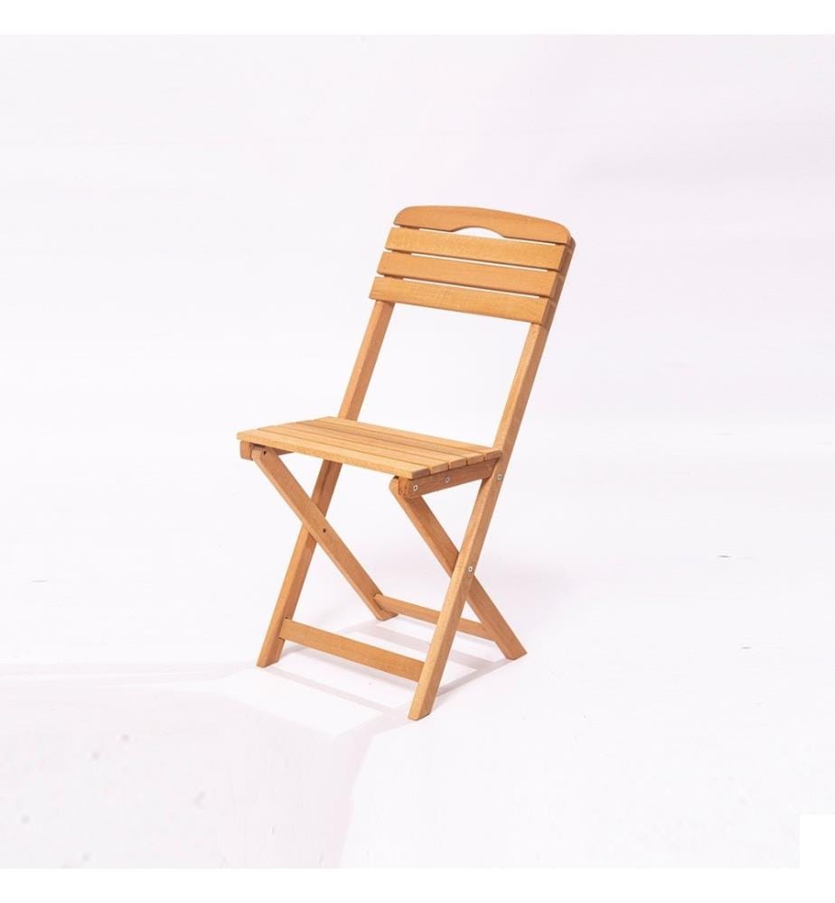 Chaise de jardin, marron, bois de hêtre, sans vernis