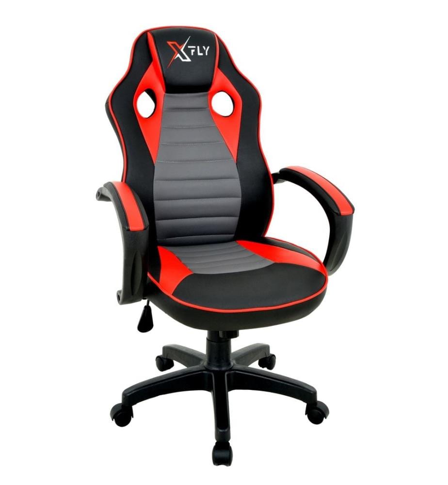 Chaise de jeu, rouge noir, polyuréthane