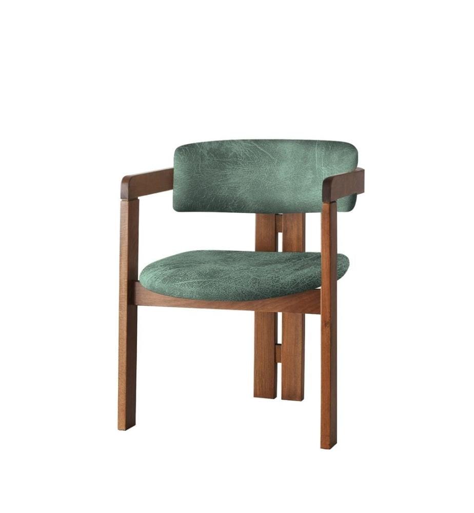Chaise, Noyer, Vert, Cadre : Bois