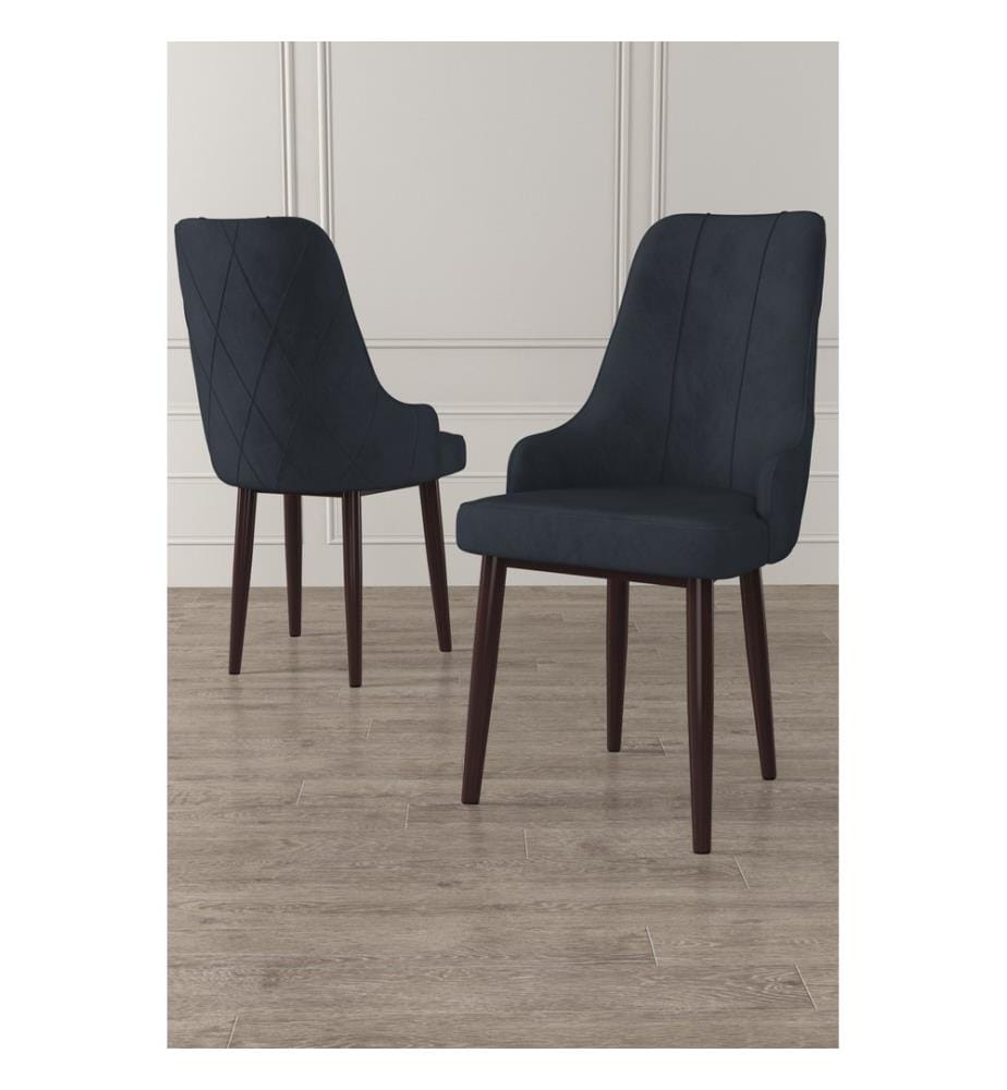 Ensemble de chaises, 4 pièces, anthracite, blanc, structure : 100 % métal, housse : Babyface