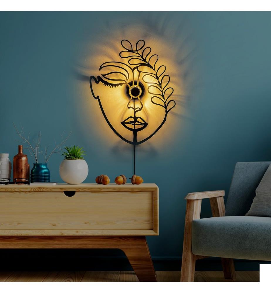 Lampe Murale, Noir, En Métal