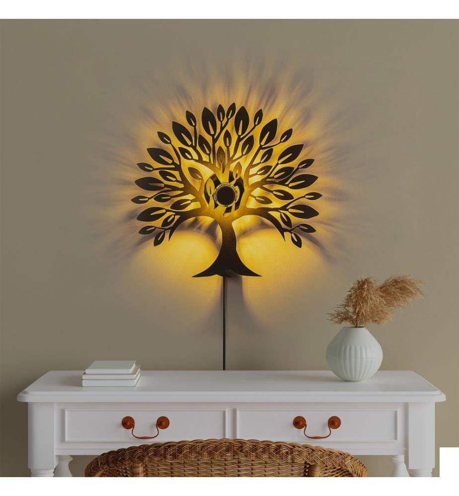 Lampe Murale, Noir, Métal