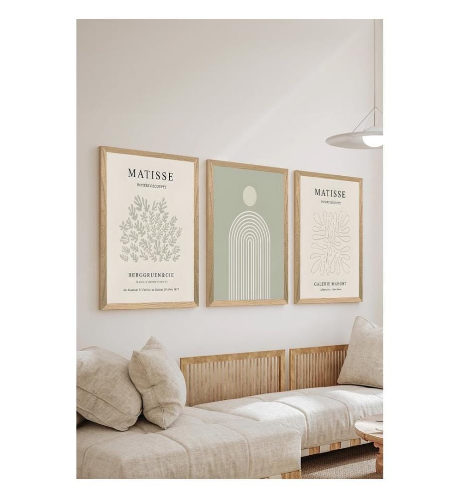 Ensemble de tableaux décoratifs, 3 pièces, multicolore, 100 % MDF