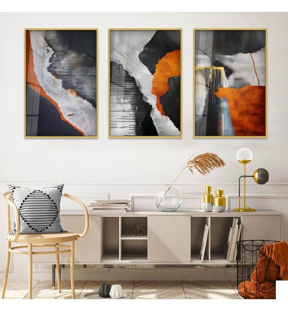 Tableau décoratif en verre trempé, multicolore, 100 % VERRE TREMPÉ, cadre : 100 % ALUMINIUM