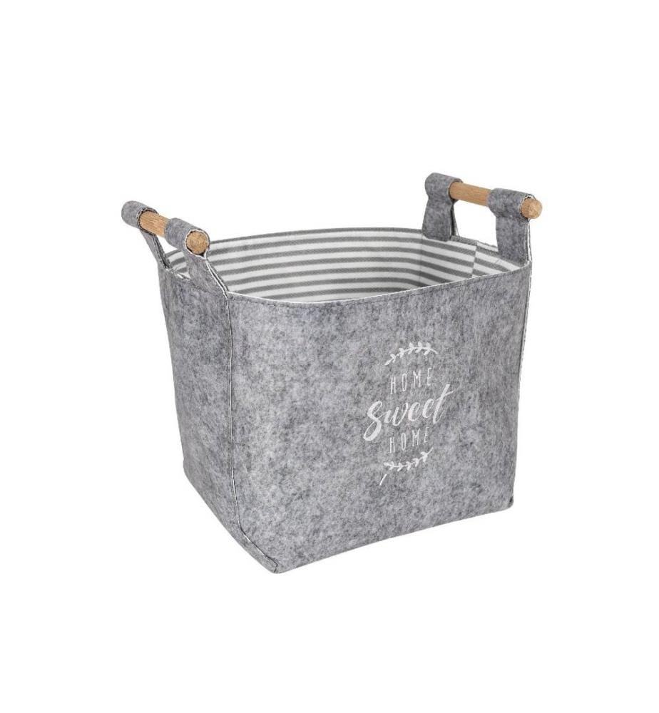 Panier en feutre, gris, feutre