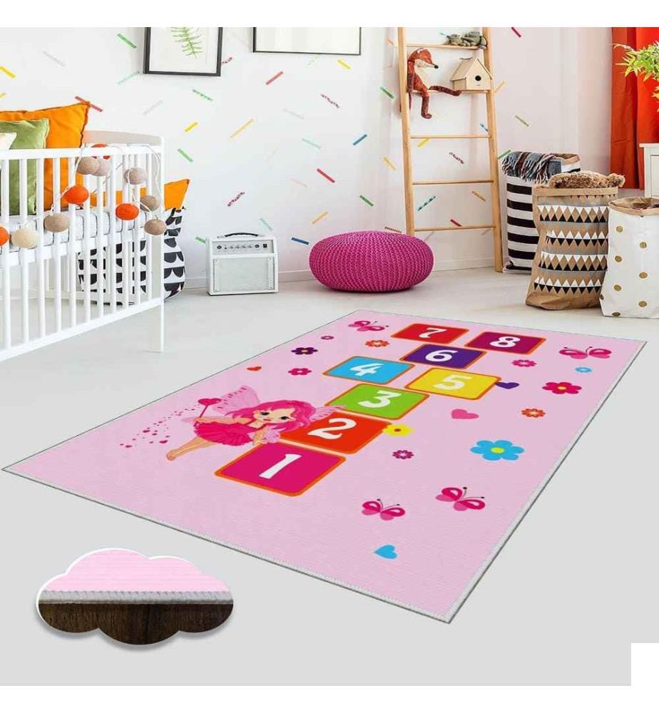 Tapis, 80 x 120, , Multicolore, Polyester, 1 mm de hauteur de poil