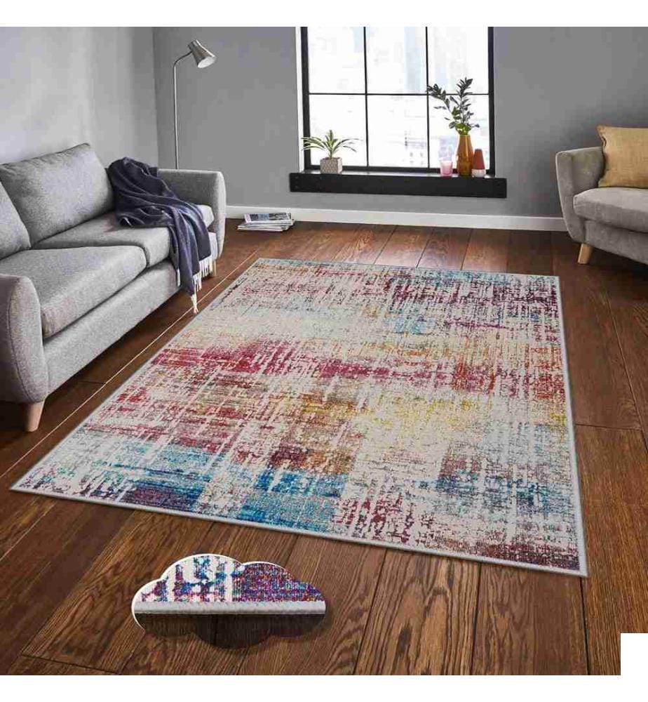Tapis, 120 x 180, , Multicolore, Polyester, 1 mm de hauteur de velours