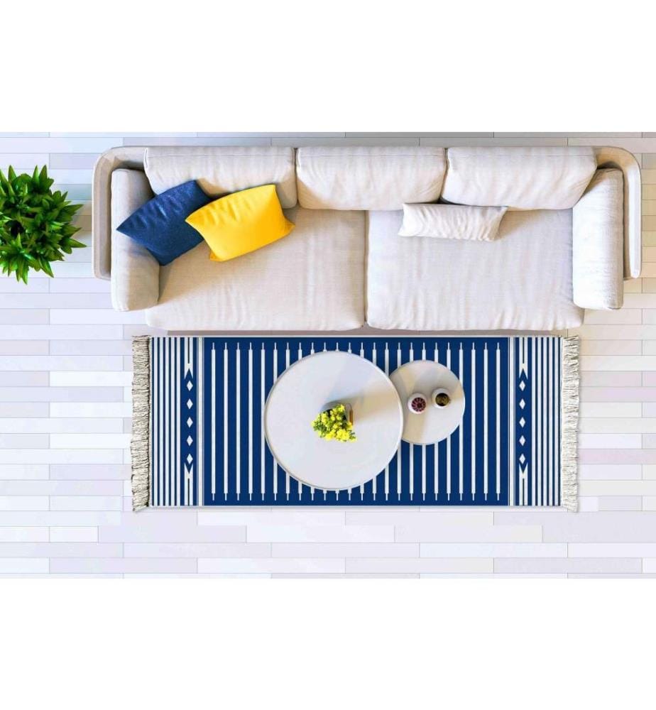 Tapis, 80 x 200, , Multicolor, 70% Acrylique - 15% Coton - 15% Polyester, Double face