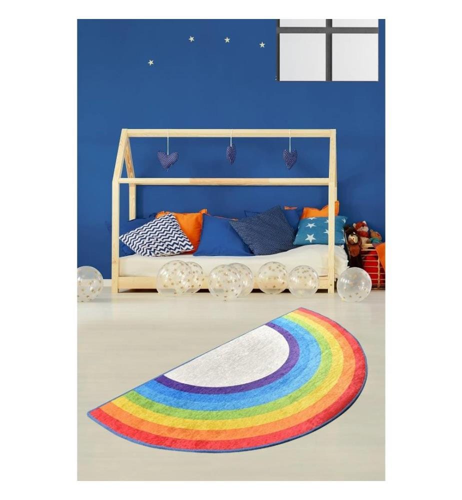 Tapis, 85 x 160, , Multicolor, 50% tissu velours - 50% polyester, hauteur des poils 4 mm